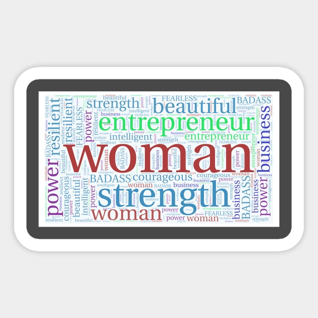Women in business Sticker by lilyvtattoos